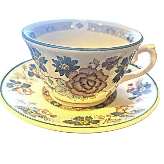 Franciscan | Orient Dynasty Collection | Vintage Floral transferware | Cup & Saucer