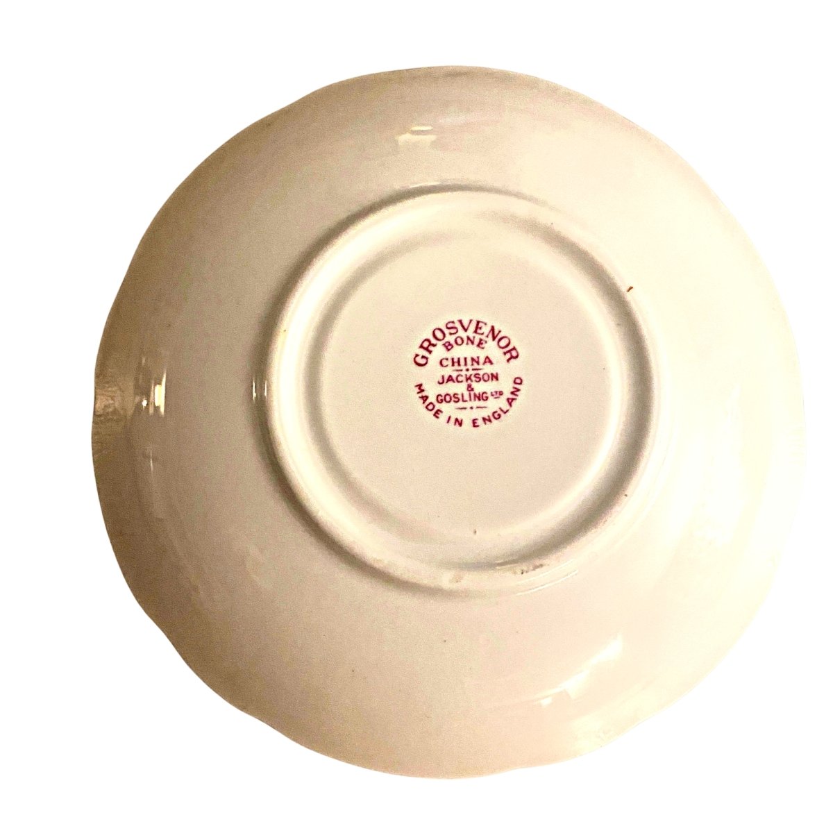 Grosvenor | Floral & Cream English Bone China | Demitasse c.1930 - Chinamania.shop