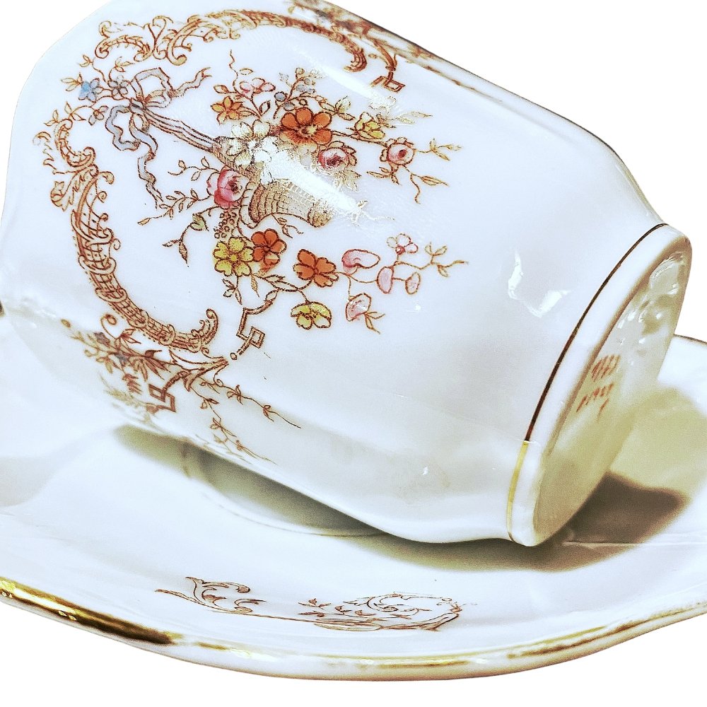 Hermann Ohme | Nouveau-Deco | Cup & Saucer c.1890 - Chinamania.shop
