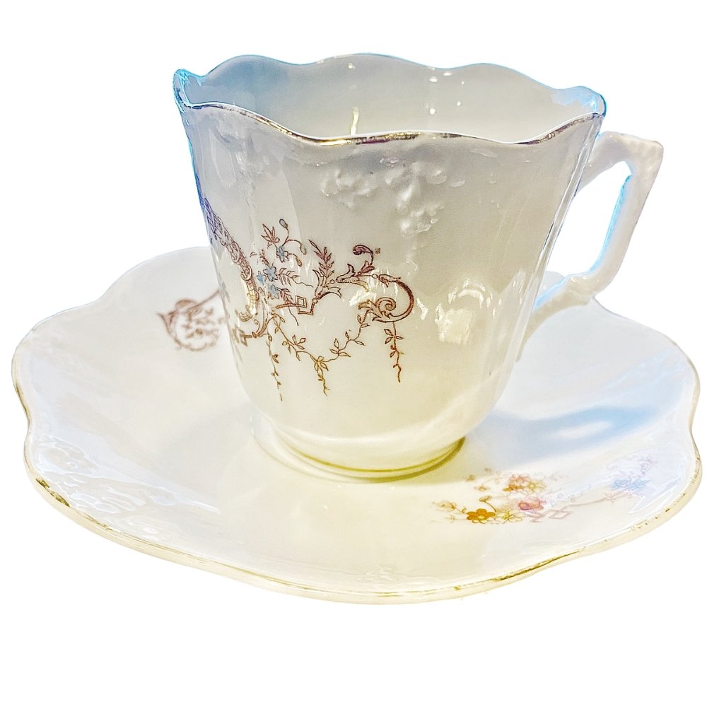 Hermann Ohme | Nouveau-Deco | Cup & Saucer c.1890 - Chinamania.shop