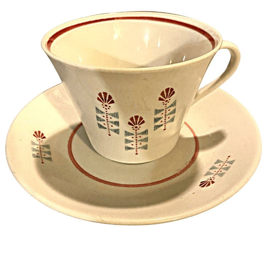 Rörstrand | Floral Pattern (Röd) | Model VB | Coffee Cup - Chinamania.shop
