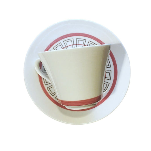 Rörstrand | Mystery Geometric (röd) | Model VB | Tea cup - Chinamania.shop
