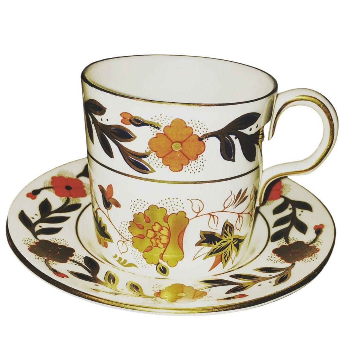 Royal Crown Derby | Coffee Can Mocha Cup Asian Rose pattern - Chinamania.shop