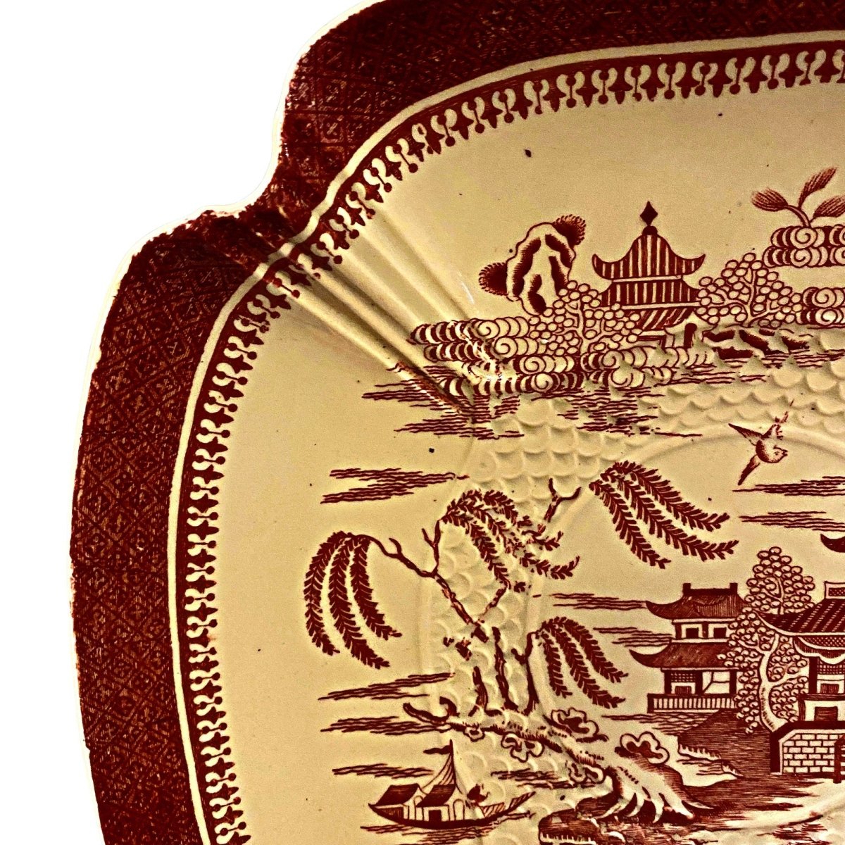 W.T. Copeland | Antique | Willow Mandarin | Serving Plate c. 1887 - Chinamania.shop